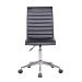 Conjunto de Mesa Miguel Marrom com Cadeira de Escritório Secretária Giratória Marilyn Preta