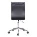 Conjunto de Mesa Miguel Marrom com Cadeira de Escritório Secretária Giratória Marilyn Preta