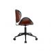 Conjunto de Mesa Morada 1 PT 1 GV Branca com Cadeira de Escritório Diretor Giratória Bergen Preta