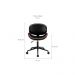 Conjunto de Mesa Morada 1 PT 1 GV Branca com Cadeira de Escritório Diretor Giratória Bergen Preta