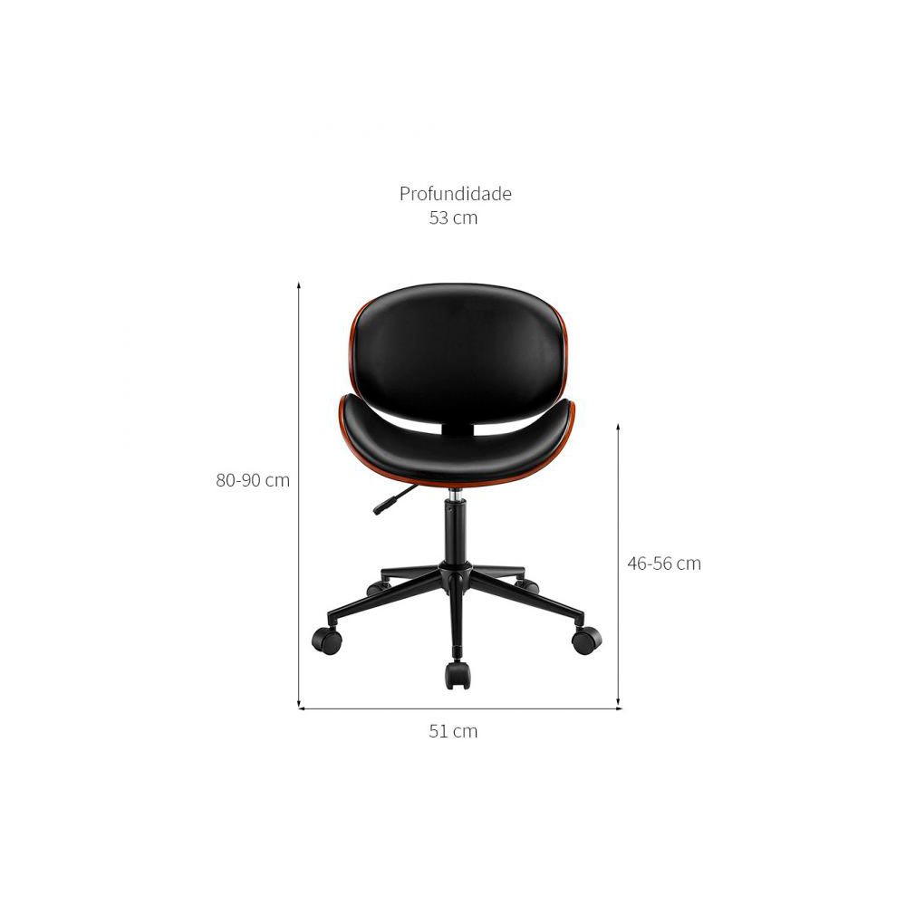 Conjunto de Mesa Morada 1 PT 1 GV Branca com Cadeira de Escritório Diretor Giratória Bergen Preta