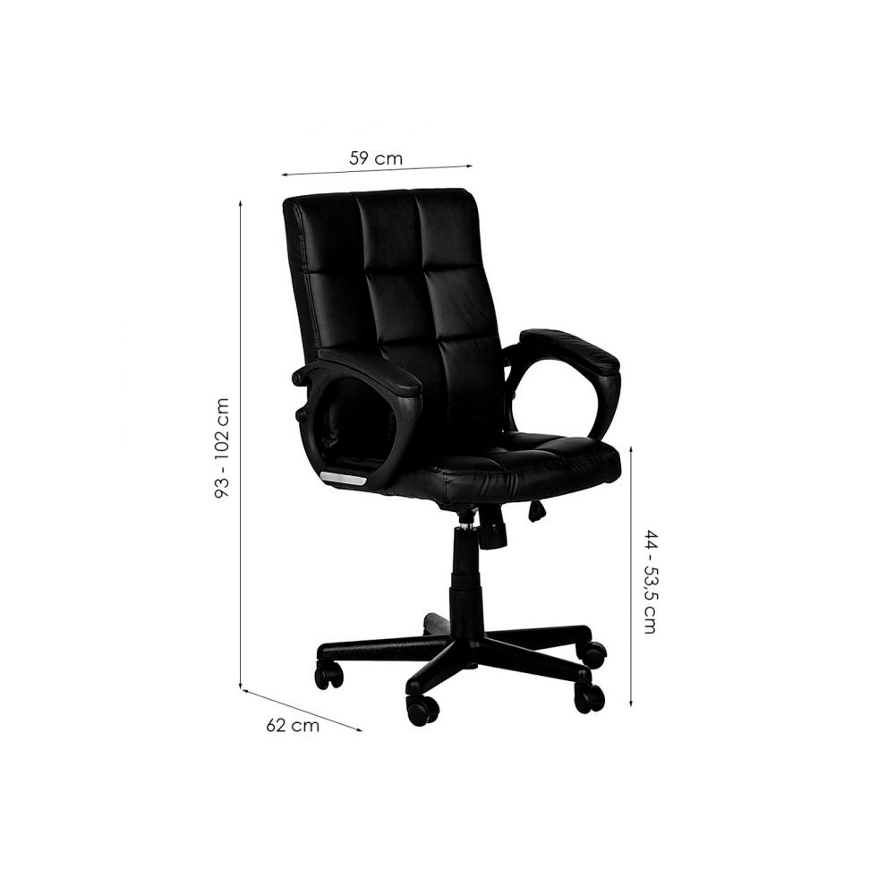 Conjunto de Mesa Morada 1 PT 1 GV Branca com Cadeira de Escritório Diretor Giratória Charles Preta