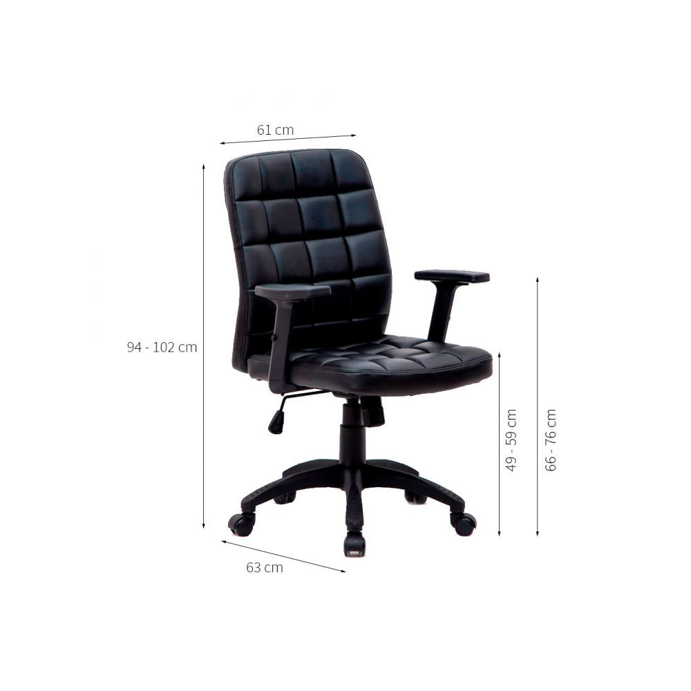 Conjunto de Mesa Morada 1 PT 1 GV Branca com Cadeira de Escritório Diretor Giratória Fitz com Braços Ajustáveis Preta