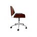 Conjunto de Mesa Morada 1 PT 1 GV Branca com Cadeira de Escritório Diretor Giratória Lauren Preta