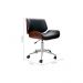 Conjunto de Mesa Morada 1 PT 1 GV Branca com Cadeira de Escritório Diretor Giratória Lauren Preta