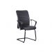 Conjunto de Mesa Morada 1 PT 1 GV Branca com Cadeira de Escritório Interlocutor Fixa Oslo Preta