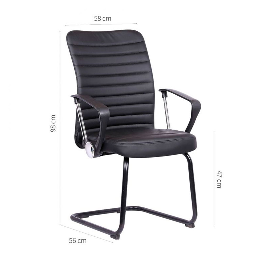 Conjunto de Mesa Morada 1 PT 1 GV Branca com Cadeira de Escritório Interlocutor Fixa Oslo Preta