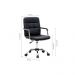 Conjunto de Mesa Morada 1 PT 1 GV Branca com Cadeira de Escritório Secretária Giratória Fitz Preta