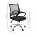 Conjunto de Mesa Morada 1 PT 1 GV Branca com Cadeira de Escritório Secretária Giratória New Java Preta