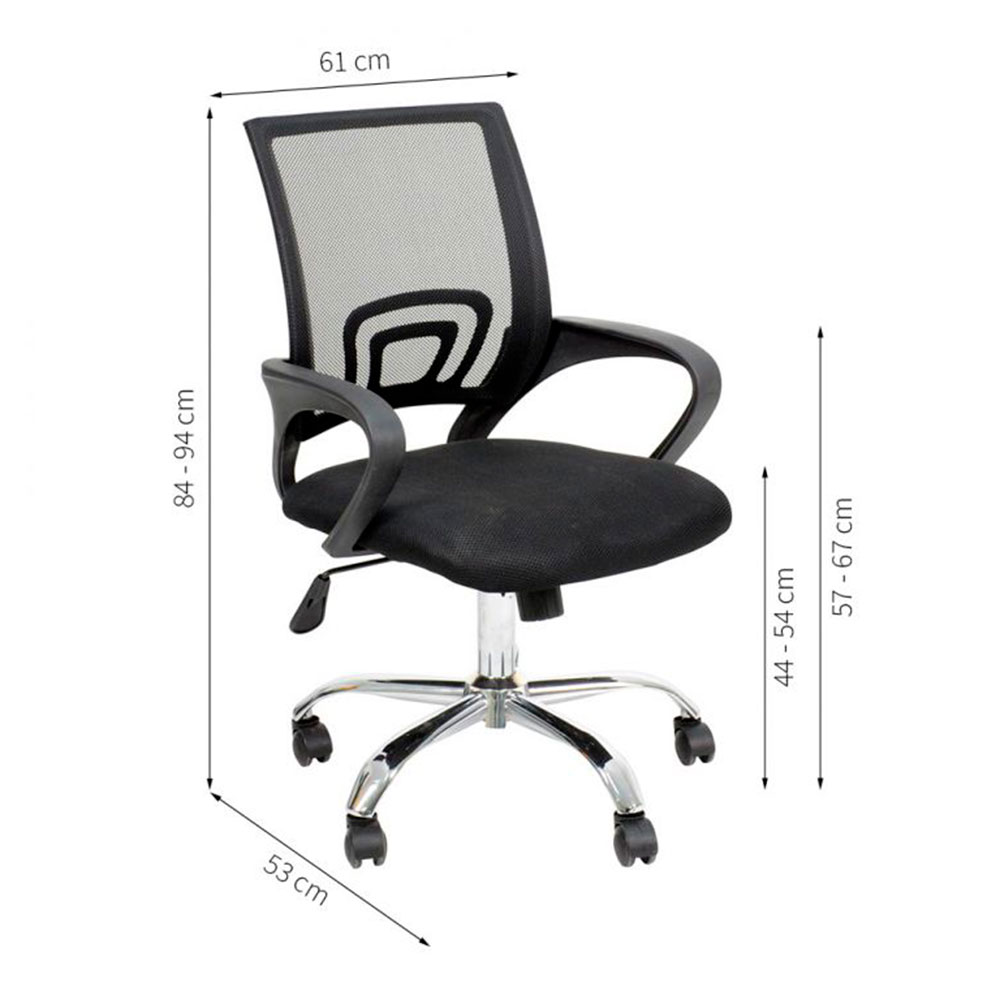 Conjunto de Mesa Morada 1 PT 1 GV Branca com Cadeira de Escritório Secretária Giratória New Java Preta