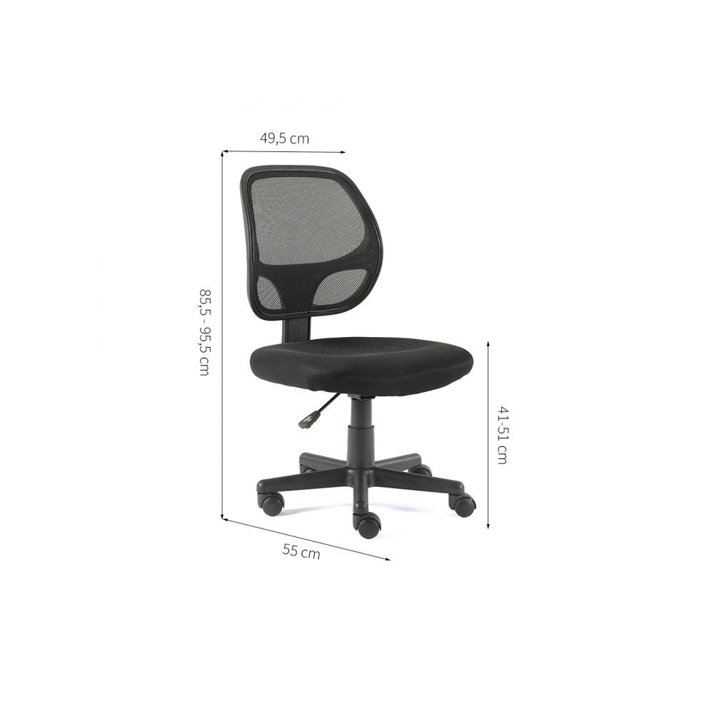 Conjunto de Mesa Morada 1 PT 1 GV Branca com Cadeira de Escritório Secretária Giratória Oxford Preta