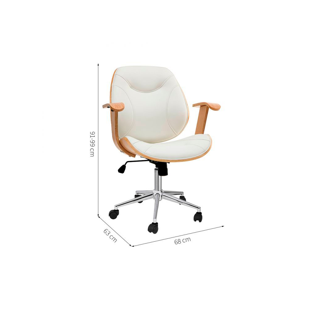 Conjunto de Mesa Morada 1 PT 1 GV com Cadeira de Escritório Diretor Giratória Antonella Branca