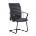Conjunto de Mesa Morada Branca com Cadeira de Escritório Interlocutor Fixa Oslo Preta