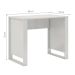 Conjunto de Mesa Morada Branca com Cadeira de Escritório Secretária Giratória Clean Preta