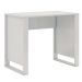 Conjunto de Mesa Morada Branca com Cadeira de Escritório Secretária Giratória Clean Preta