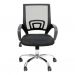 Conjunto de Mesa Morada Branca com Cadeira de Escritório Secretária Giratória New Java Preta