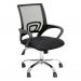Conjunto de Mesa Morada Branca com Cadeira de Escritório Secretária Giratória New Java Preta