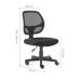 Conjunto de Mesa Morada Branca com Cadeira de Escritório Secretária Giratória Oxford Preta
