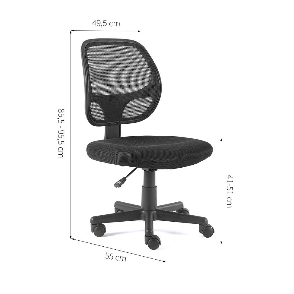 Conjunto de Mesa Morada Branca com Cadeira de Escritório Secretária Giratória Oxford Preta