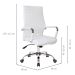 Conjunto de Mesa Munique Carvalho 120 cm com Cadeira de Escritório Diretor Giratória Cleaner Branca