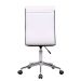 Conjunto de Mesa Munique Carvalho 120 cm com Cadeira de Escritório Secretária Giratória Marilyn Branca
