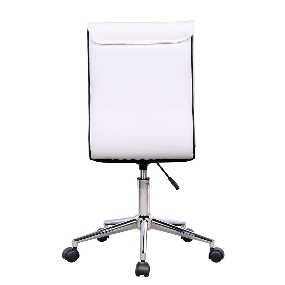 Conjunto de Mesa Munique Carvalho 120 cm com Cadeira de Escritório Secretária Giratória Marilyn Branca