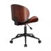Conjunto de Mesa New com Cadeira de Escritório Diretor Giratória Bergen Preta