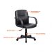 Conjunto de Mesa New com Cadeira de Escritório Secretária Giratória Clean Preta