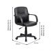 Conjunto de Mesa New com Cadeira de Escritório Secretária Giratória Clean Preta