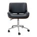 Conjunto de Mesa Office Branca com Cadeira de Escritório Diretor Giratória Lauren Preta