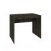 Conjunto de Mesa Office Carvalho Dark com Cadeira de Escritório Diretor Giratória Bergen Preta