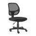 Conjunto de Mesa Office Carvalho Dark com Cadeira de Escritório Secretária Giratória Oxford Preta