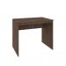 Conjunto de Mesa Office Nogal com Cadeira de Escritório Diretor Giratória Bergen Preta