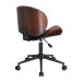 Conjunto de Mesa Office Snow com Cadeira de Escritório Diretor Giratória Bergen Preta