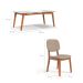 Conjunto de Mesa Retangular com Tampo de Vidro Off White e 6 Cadeiras Detroit Linho Areia e Nature