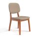 Conjunto de Mesa Retangular com Tampo de Vidro Off White e 6 Cadeiras Detroit Linho Areia e Nature