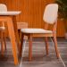 Conjunto de Mesa Retangular com Tampo de Vidro Off White e 6 Cadeiras Detroit Linho Areia e Nature