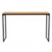Conjunto de Mesa Stanford Amêndoa 120 cm com Cadeira de Escritório Presidente Giratória com Relax Finland Preta