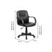 Conjunto de Mesa Stanford Carvalho com Cadeira de Escritório Secretária Giratória Clean Preta