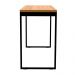 Conjunto de Mesa Stanford Carvalho com Cadeira de Escritório Secretária Giratória New Java Preta