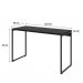 Conjunto de Mesa Studio 120 cm com Cadeira de Escritório Presidente Giratória com Relax Clark Preta e Dourada