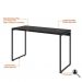 Conjunto de Mesa Studio 120 cm com Cadeira de Escritório Presidente Giratória com Relax Clark Preta e Dourada