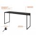 Conjunto de Mesa Studio 150 cmcom Cadeira de Escritório Presidente Giratória com Relax Finland Preta