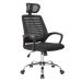 Conjunto de Mesa Studio 180 cm com Cadeira de Escritório Diretor Giratória Light Preta