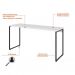 Conjunto de Mesa Studio Branca 150 cm com Cadeira de Escritório Presidente Giratória com Relax Clark Preta e Dourada