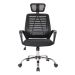 Conjunto de Mesa Studio Branca 180 cm com Cadeira de Escritório Diretor Giratória Light Preta