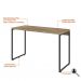 Conjunto de Mesa Studio Carvalho 120 cm com Cadeira de Escritório Presidente Giratória com Relax Finland Preta
