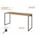 Conjunto de Mesa Studio Carvalho 150 cm com Cadeira de Escritório Presidente Giratória com Relax Finland Preta