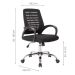 Conjunto de Mesa Studio Nogal 120 cm com Cadeira de Escritório Secretária Giratória Light Preta