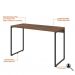 Conjunto de Mesa Studio Nogal 120 cm com Cadeira de Escritório Secretária Giratória Light Preta